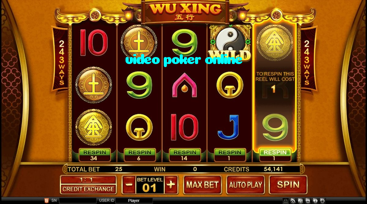 available types of video poker online bet including pre-match live express and system bets